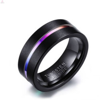 New Arrival Womens Engagement Tungsten Black Matt Ring